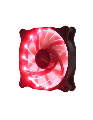 Wentylator LED 12cm Red