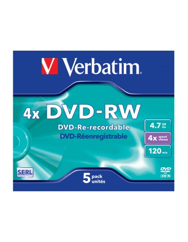 DVD-RW VERBATIM 4x 5Pack 43285
