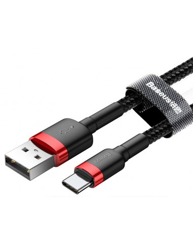 BASEUS Kabel USB Type C 2m (CATKLF-C91) Red+Black