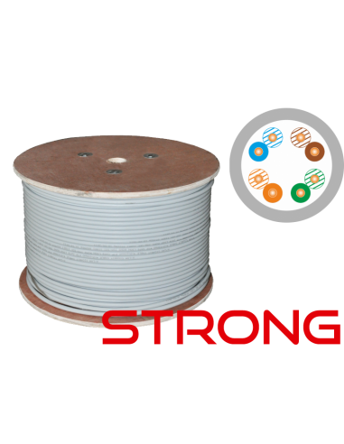 WZMOCNIONY kabel U/UTP kat.5e PVC 4PR Eca 500m STRONG - 25 lat gwarancji, badanie jakości laboratorium INTERTEK (USA)