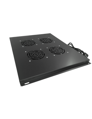 Panel wentylacyjny dachowy, 4 wentylatory, do szaf 800x800, kolor czarny