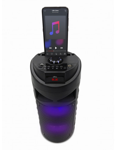PARTYBOX KEG BT -  Kompaktowy głośnik Bluetooth 4.2+EDR, karaoke. RMS 30W, PMPO750W, FM, wyśiwietlacz led, podstawka pod smartfo