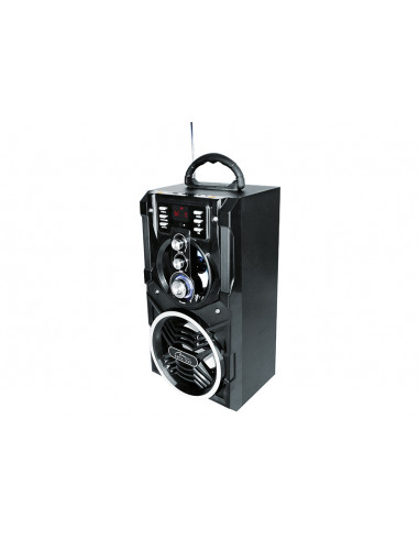 PARTYBOX - Kompaktowy głośnik Bluetooth stereo z wbudowanym wooferem, 800W PMPO, karaoke, FM, MP3. Wbudowany akumultaor LiIon, p