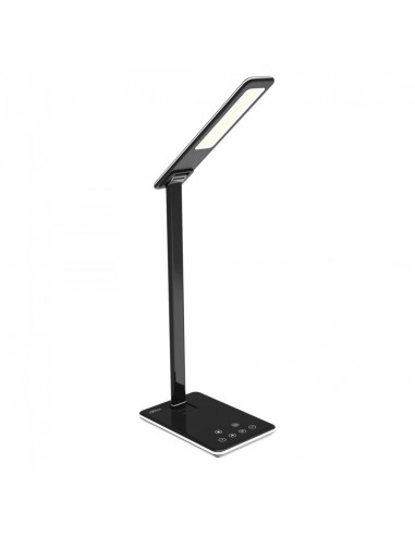 WIRELESS CHARGING LAMP - Energooszczędna lampka biurkowa LED z wbudowaną bezprzewodową ładowarką, 2 barwy świata, 9 poziomów jas