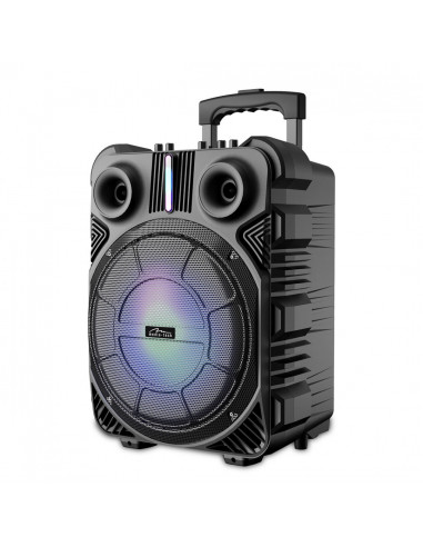 BOOMBOX TROLLEY BT - Walizkowy, kompaktowy głośnik bluetooth z radiem FM, odtwarzaczem MP3 i funkcją KARAOKE