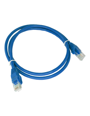 Patch-cord U/UTP kat.6A LSOH 0.5m niebieski ALANTEC