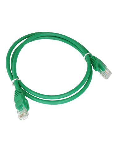 Patch-cord U/UTP kat.6 PVC 1.0m zielony ALANTEC