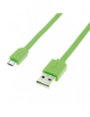 ROLINE Kabel USB 2.0 USB typ A- micro USB typ B green 1m