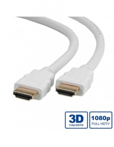 ROLINE Kabel HDMI High Speed z Ethernet biały 15m