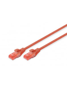 Kabel sieciowy (patchcord) RJ45 kat.6 U/UTP AWG 26/7 PVC 10m czerwony