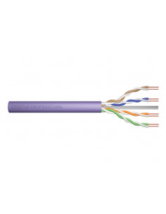 Kabel instalacyjny DIGITUS kat.6 U/UTP Dca AWG 23/1 LSOH 500m fioletowy szpula