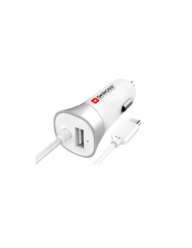 SKROSS P Car Charger - USB Type-C (2.0) Cable