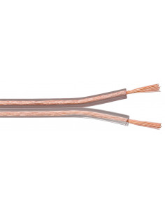 Kabel głośnikowy Przezroczysty CCA - Długość kabla 100 m