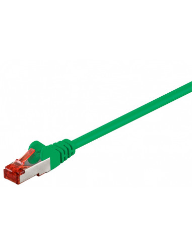 CAT 6 Kabel łączący, S/FTP (PiMF), Zielony - Długość kabla 50 m