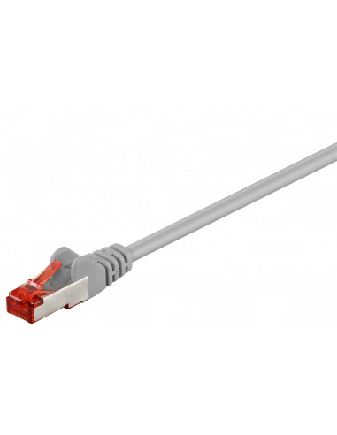 CAT 6 Kabel łączący, S/FTP (PiMF), Szary - Długość kabla 50 m
