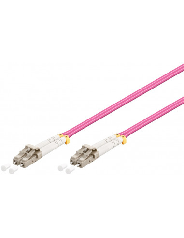 Kabel światłowodowy, Multimode (OM4) Violett - Długość kabla 15 m