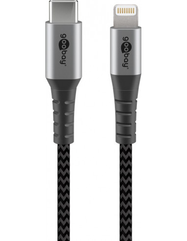 Całkowicie metalowy kabel Lightning USB-C™ do ładowania i synchronizacji - Długość kabla 0.5 m