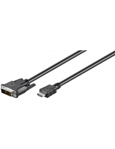 Kabel DVI-D/HDMI™, niklowany - Długość kabla 10 m