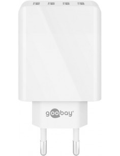 4-kierunkowa ładowarka USB (30W) biała