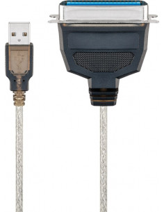 Kabel do drukarki USB, Przezroczysty - Długość kabla 1.5 m