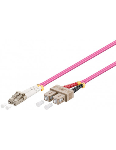 Kabel światłowodowy, Multimode (OM4) Violett - Długość kabla 10 m