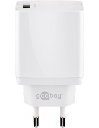 Szybka ładowarka USB QC3.0 (18W) biała
