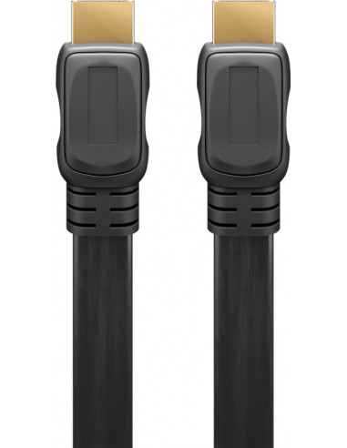 Płaski Przewód HDMI®/™ o dużej szybkości transmisji z obsługą Ethernet - Długość kabla 5 m