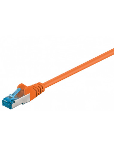 CAT 6AKabel łączący, S/FTP (PiMF), Pomarańczowy - Długość kabla 10 m