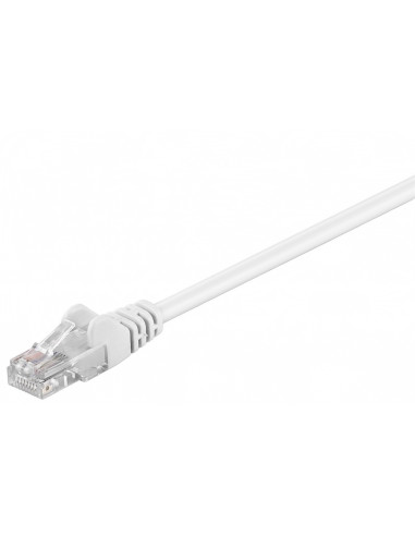 CAT 5e Kabel łączący, U/UTP, biały - Długość kabla 50 m