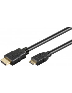 Przewód HDMI™ o dużej szybkości transmisji z Ethernetem (Mini), pozłacany - Długość kabla 2 m
