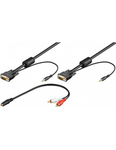 Kabel do monitora Full HD SVGA z przewodem audio - Długość kabla 3 m