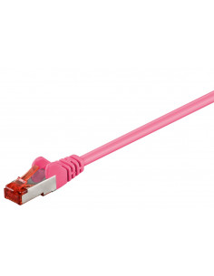 CAT 6 Kabel łączący, S/FTP (PiMF), Purpurowy - Długość kabla 10 m