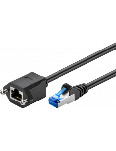 CAT 6AKabel przedłużającyS/FTP (PiMF), Czarny - Długość kabla 3 m