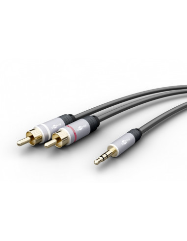 Kabel przejściowy jack MP3 – audio chinch - Długość kabla 5 m