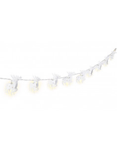 10 lampek LED "Renifer", białe
