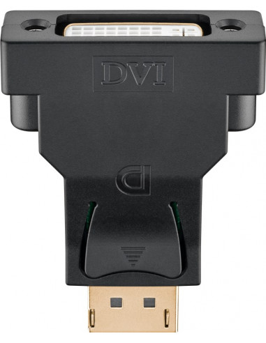 Adapter DisplayPort/DVI-D 1.1, pozłacany - Wersja kolorystyczna Czarny