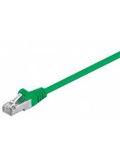 CAT 5e Kabel łączący, F/UTP, Zielony - Długość kabla 20 m