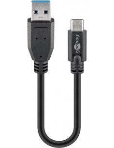 Kabel ładujący Super Speed USB-C™ do USB A 3.0 Sync & Charge - Długość kabla 0.15 m