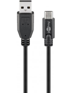 Kabel USB 2.0 USB-C™ na USB-A, czarny - Długość kabla 1.8 m