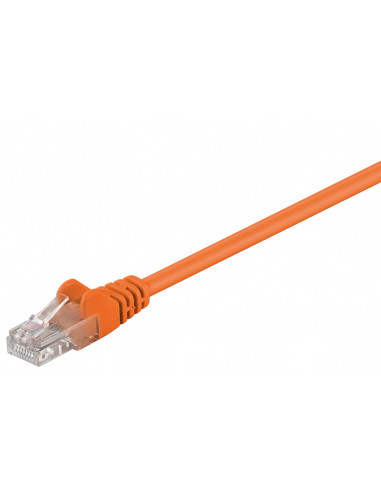 CAT 5e Kabel łączący, U/UTP, Pomarańczowy - Długość kabla 20 m