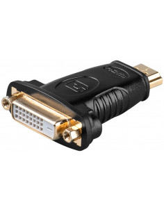 Adapter HDMI™/DVI-D, pozłacany - Połączenie typu Wtyk HDMI™ (typ A)