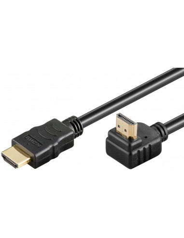 Przewód HDMI™ o dużej szybkości transmisji 90° z Ethernet - Długość kabla 2 m