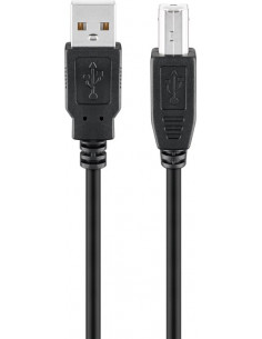 Kabel USB 2.0 Hi-Speed, czarny - Długość kabla 3 m