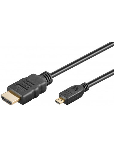 Przewód HDMI™ o dużej szybkości transmisji z Ethernetem (Micro, 4K @ 60 Hz) - Długość kabla 3 m