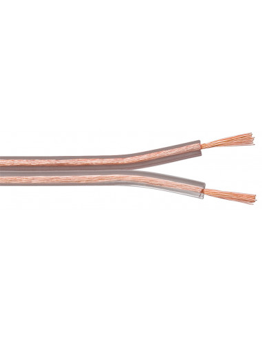 Kabel głośnikowy Przezroczysty CCA - Długość kabla 10 m