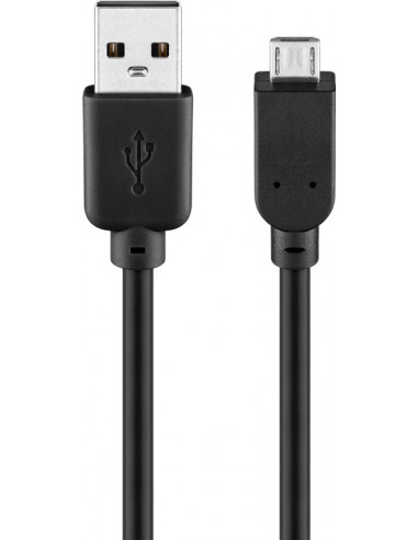 Kabel USB 2.0 Hi-Speed, czarny - Długość kabla 1 m