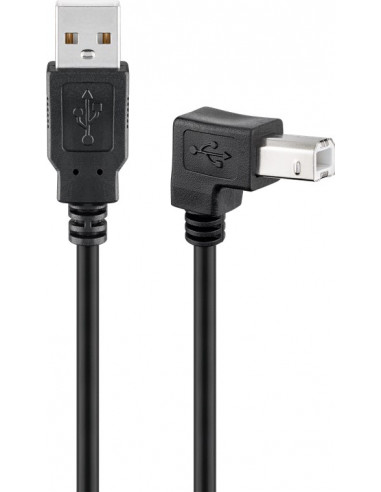 Kabel USB 2.0 Hi-Speed, Czarny - Długość kabla 2 m
