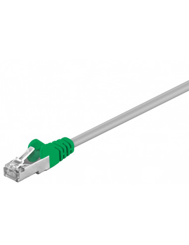 CAT 5e, F/UTP kabel krosowany,Szary, Zielony - Długość kabla 10 m