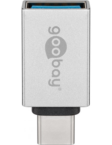 USB-C™/ USB A OTG SuperSpeed ​​Adapter do podłączenia kabli ładowania 3.0 srebrny - Wersja kolorystyczna Srebrny