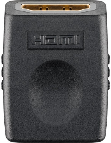 Adapter HDMI™, pozłacany - Wersja kolorystyczna Czarny